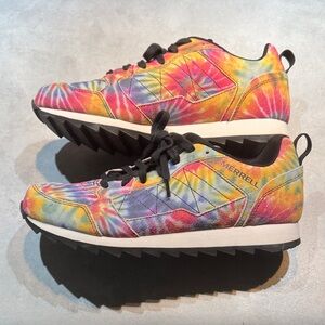 Men’s 9 Merrell Rainbow Tie-Dye Sneaker - New!
